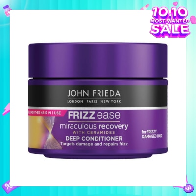 JOHN FRIEDA Frizz Ease Miraculous Recovery with Ceramides Deep Conditioner (For Frizzy Damaged Hair) 250ml