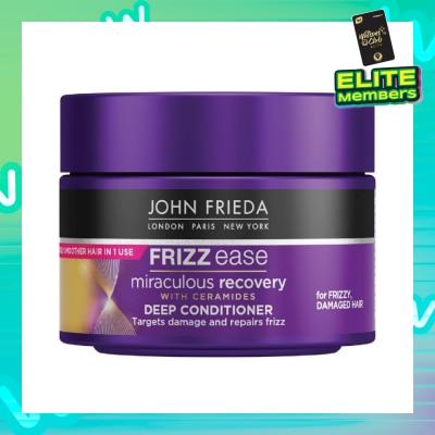 JOHN FRIEDA Frizz Ease Miraculous Recovery with Ceramides Deep Conditioner (For Frizzy Damaged Hair) 250ml