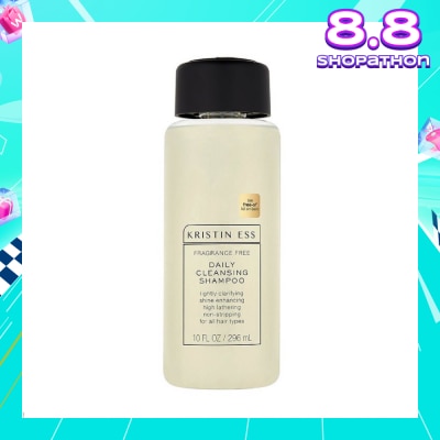 KRISTIN ESS HAIR Fragrance Free Daily Cleansing Shampoo (Shine Enhancing + Adds Volume) 296ml