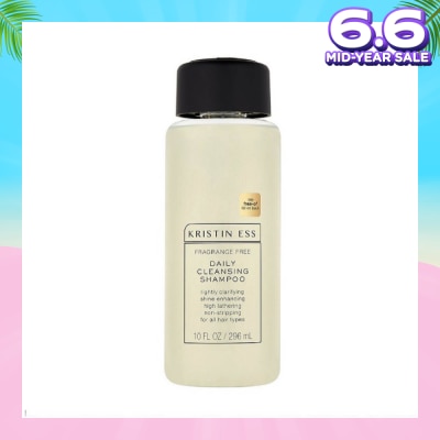 KRISTIN ESS HAIR Fragrance Free Daily Cleansing Shampoo (Shine Enhancing + Adds Volume) 296ml