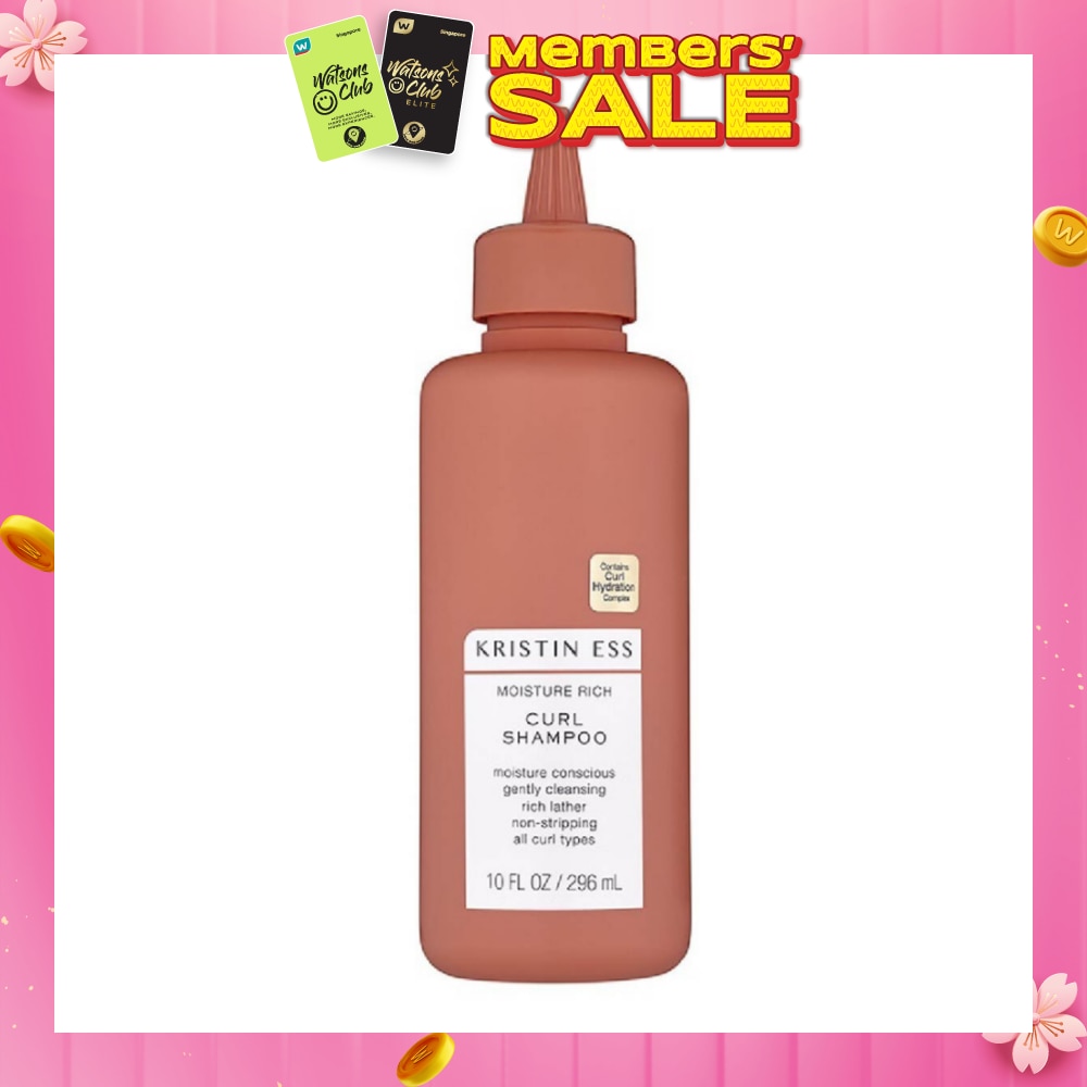 Moisture Rich Curl Shampoo (Moisturising + Gently Cleansing) 296ml