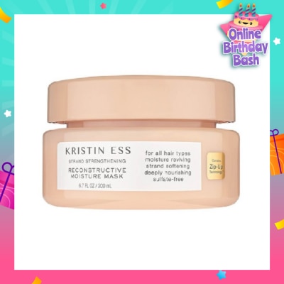 KRISTIN ESS HAIR Strand Strengthening Reconstructive Moisture Mask (Moisturises + Softens Hair) 200ml