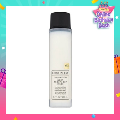 KRISTIN ESS HAIR Fragrance Free Deep Treatment Mask (Moisturising + Nourishes Hair) 200ml