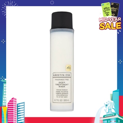KRISTIN ESS HAIR Fragrance Free Deep Treatment Mask (Moisturising + Nourishes Hair) 200ml