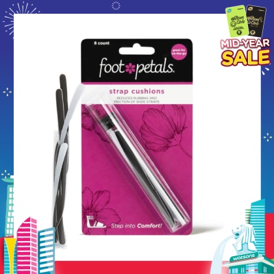 FOOT PETALS Strappy Strips Black (Reduce Rubbing + Prevents Blisters) 8s