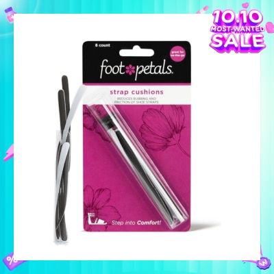 FOOT PETALS Strappy Strips Black (Reduce Rubbing + Prevents Blisters) 8s