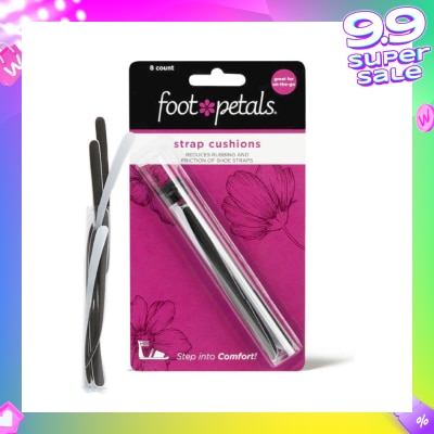 FOOT PETALS Strappy Strips Black (Reduce Rubbing + Prevents Blisters) 8s