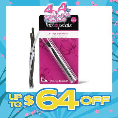 FOOT PETALS - Strappy Strips Black (Reduce Rubbing + Prevents Blisters) 8s