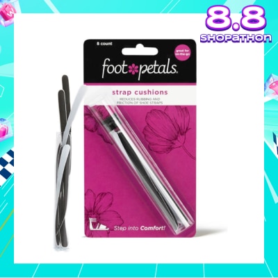 FOOT PETALS Strappy Strips Black (Reduce Rubbing + Prevents Blisters) 8s