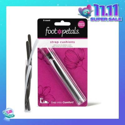 FOOT PETALS Strappy Strips Black (Reduce Rubbing + Prevents Blisters) 8s