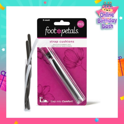 FOOT PETALS Strappy Strips Black (Reduce Rubbing + Prevents Blisters) 8s