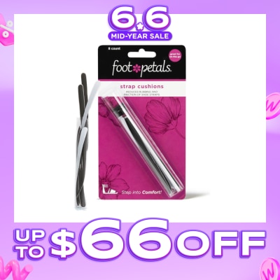 FOOT PETALS - Strappy Strips Black (Reduce Rubbing + Prevents Blisters) 8s