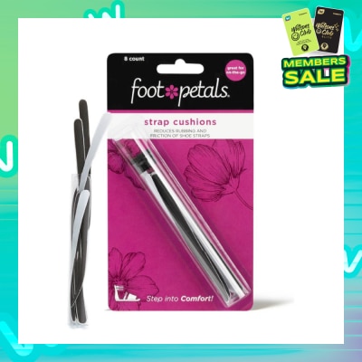 FOOT PETALS Strappy Strips Black (Reduce Rubbing + Prevents Blisters) 8s