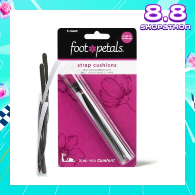 FOOT PETALS Strappy Strips Black (Reduce Rubbing + Prevents Blisters) 8s