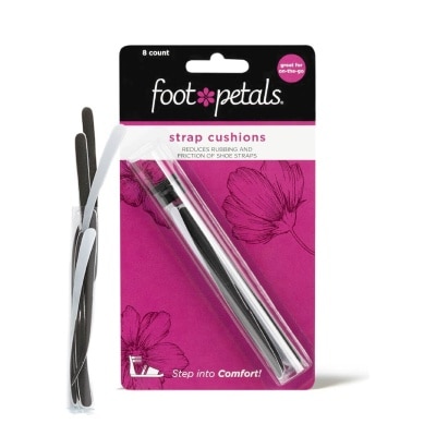 FOOT PETALS Strappy Strips Black (Reduce Rubbing + Prevents Blisters) 8s