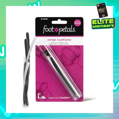 FOOT PETALS Strappy Strips Black (Reduce Rubbing + Prevents Blisters) 8s