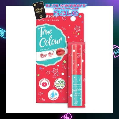 WATSONS True Colour Lip Balm Rose Red (Softens And Nourishes) 1.7g
