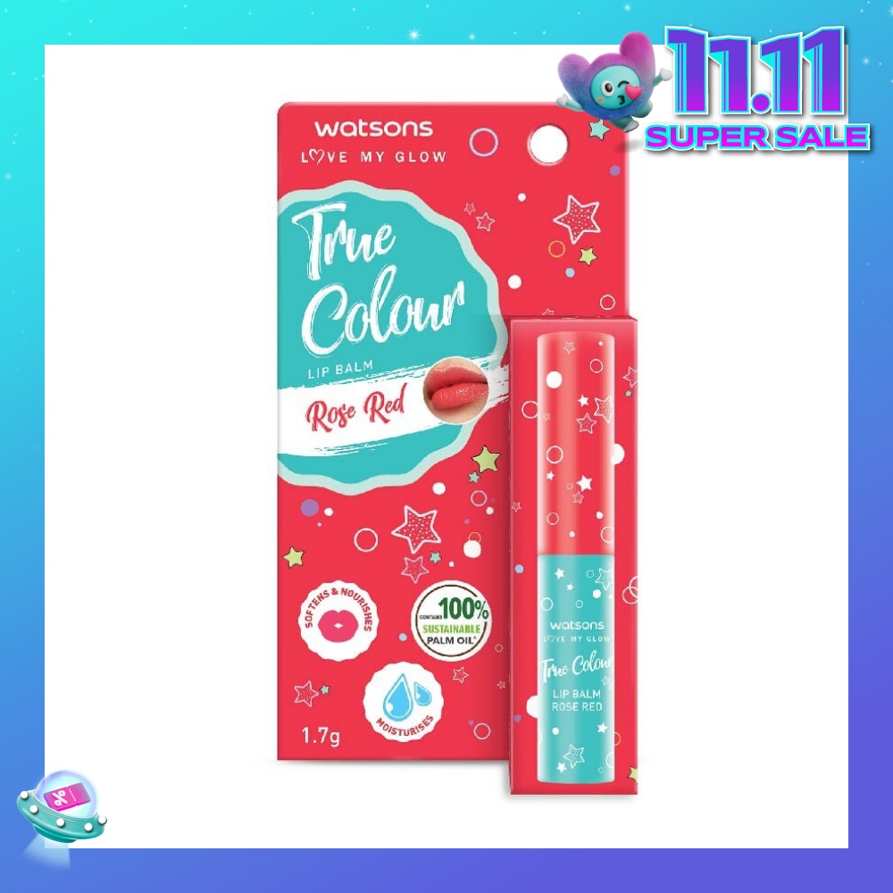 True Colour Lip Balm Rose Red (Softens And Nourishes) 1.7g