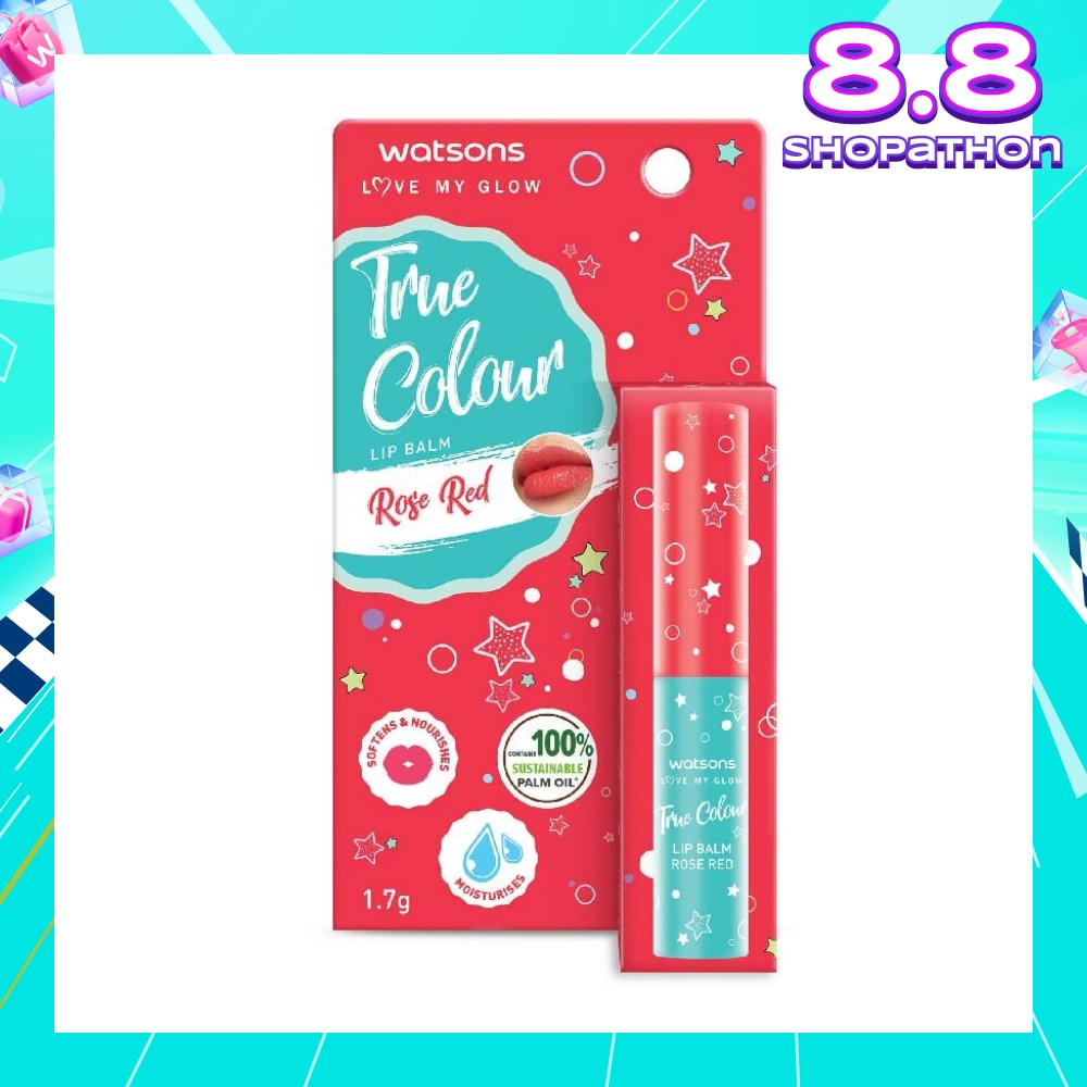 True Colour Lip Balm Rose Red (Softens And Nourishes) 1.7g