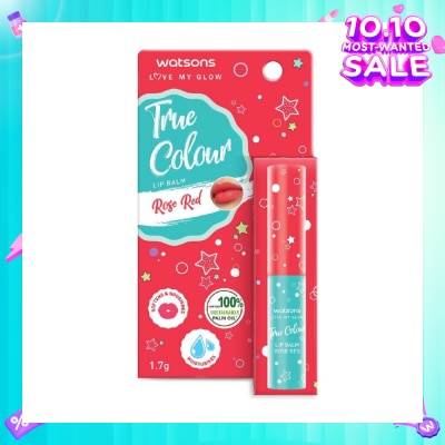 WATSONS True Colour Lip Balm Rose Red (Softens And Nourishes) 1.7g