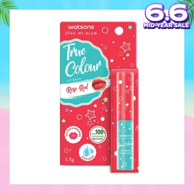 WATSONS True Colour Lip Balm Rose Red (Softens And Nourishes) 1.7g