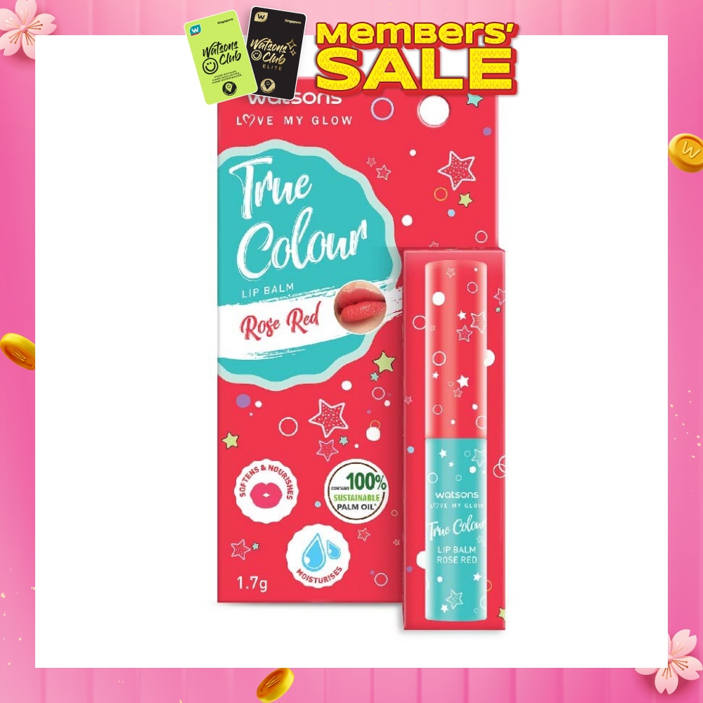 True Colour Lip Balm Rose Red (Softens And Nourishes) 1.7g