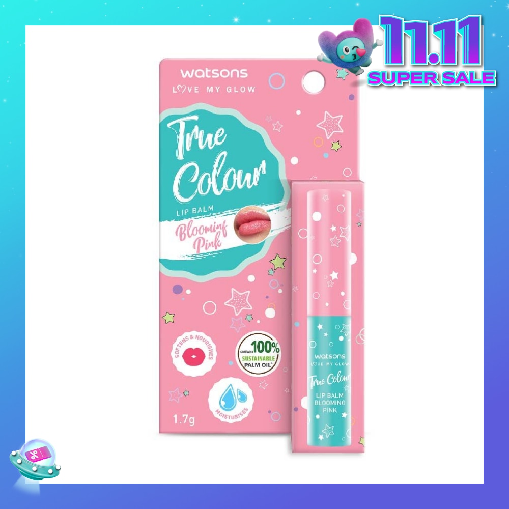 True Colour Lip Balm Blooming Pink (Softens And Nourishes) 1.7g
