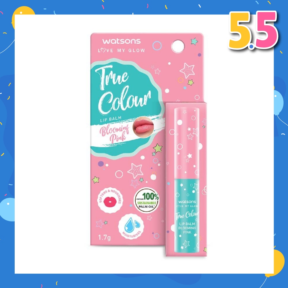 True Colour Lip Balm Blooming Pink (Softens And Nourishes) 1.7g