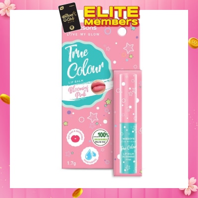 WATSONS True Colour Lip Balm Blooming Pink (Softens And Nourishes) 1.7g