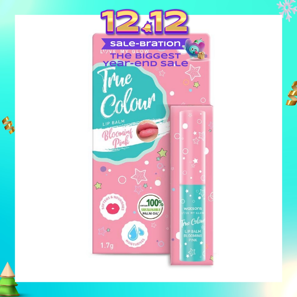True Colour Lip Balm Blooming Pink (Softens And Nourishes) 1.7g