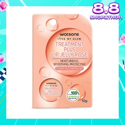 WATSONS Treatment Plus Lip Jelly Rose (For Dry And Chapped Lips) 10g
