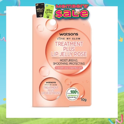 WATSONS - Treatment Plus Lip Jelly Rose (For Dry And Chapped Lips) 10g