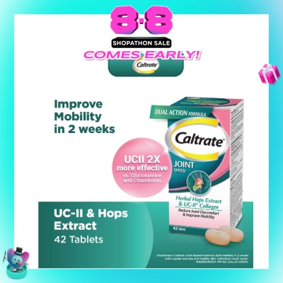 CALTRATE - Joint Speed Dual Action with Herbal Hops Extract & UC-II® Collagen 42s