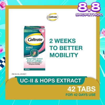 CALTRATE Joint Speed Dual Action with Herbal Hops Extract & UC-II® Collagen 42s