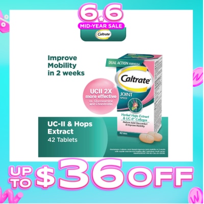CALTRATE - Joint Speed Dual Action with Herbal Hops Extract & UC-II® Collagen 42s