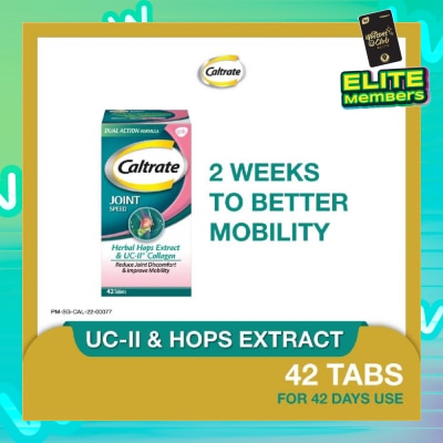 CALTRATE Joint Speed Dual Action with Herbal Hops Extract & UC-II® Collagen 42s