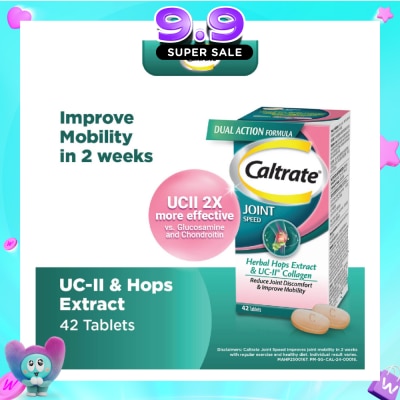 CALTRATE - Joint Speed Dual Action with Herbal Hops Extract & UC-II® Collagen 42s (Expiry: Jun`2027) image