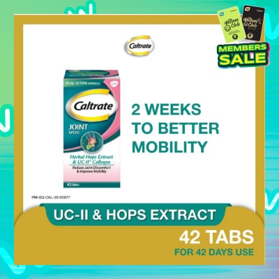 CALTRATE Joint Speed Dual Action with Herbal Hops Extract & UC-II® Collagen 42s
