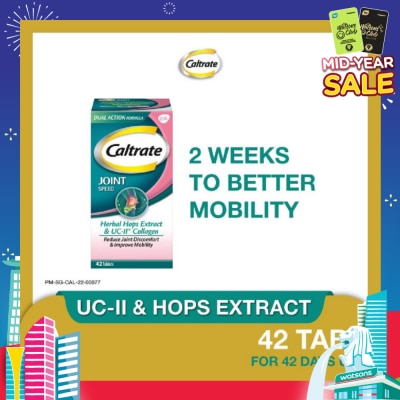 CALTRATE Caltrate Joint Speed Dual Action with Herbal Hops Extract & UC-II® Collagen 42s