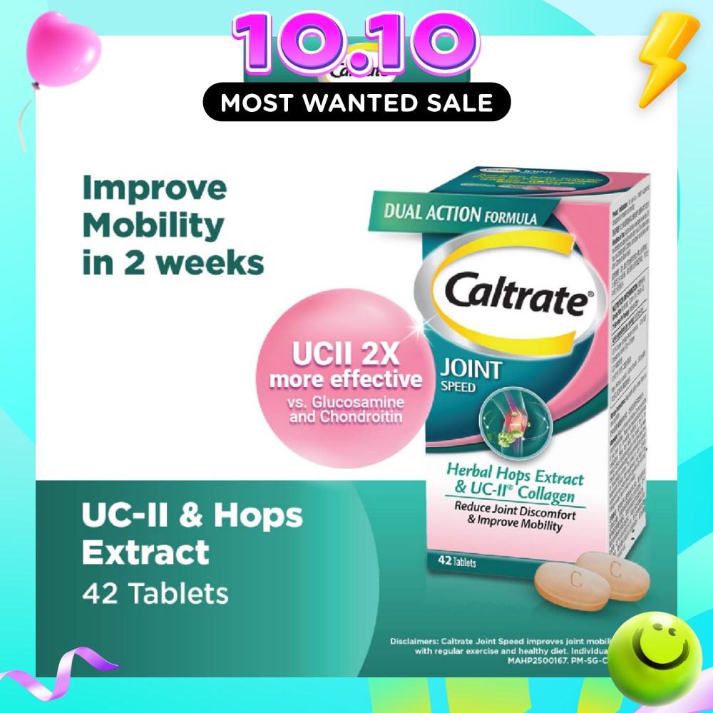 Joint Speed Dual Action with Herbal Hops Extract & UC II® Collagen 42s image