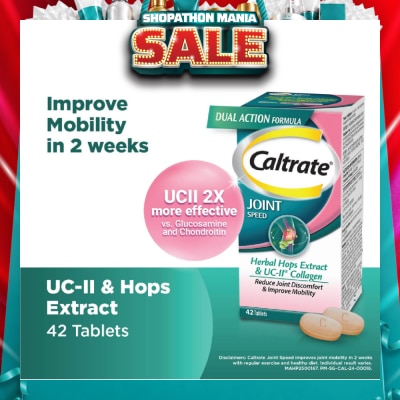 CALTRATE - Joint Speed Dual Action with Herbal Hops Extract & UC-II® Collagen 42s