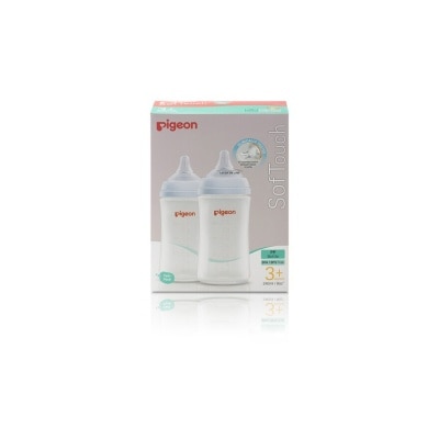 PIGEON Softouch 3 Nursing Bottle PP Twin Packset (3+ months) 240ml x 2s