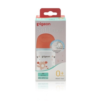 PIGEON Softouch 3 Nursing Bottle PP Cat (For 0+ months) 160ml