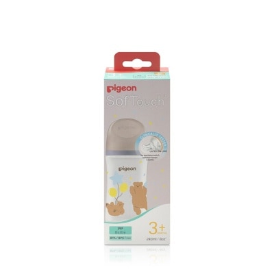 PIGEON Softouch 3 Nursing Bottle PP Bear (For 3+ months) 240ml