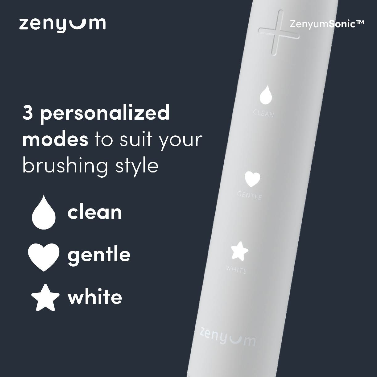 ZenyumSonic Electric Toothbrush Matte Black 1s