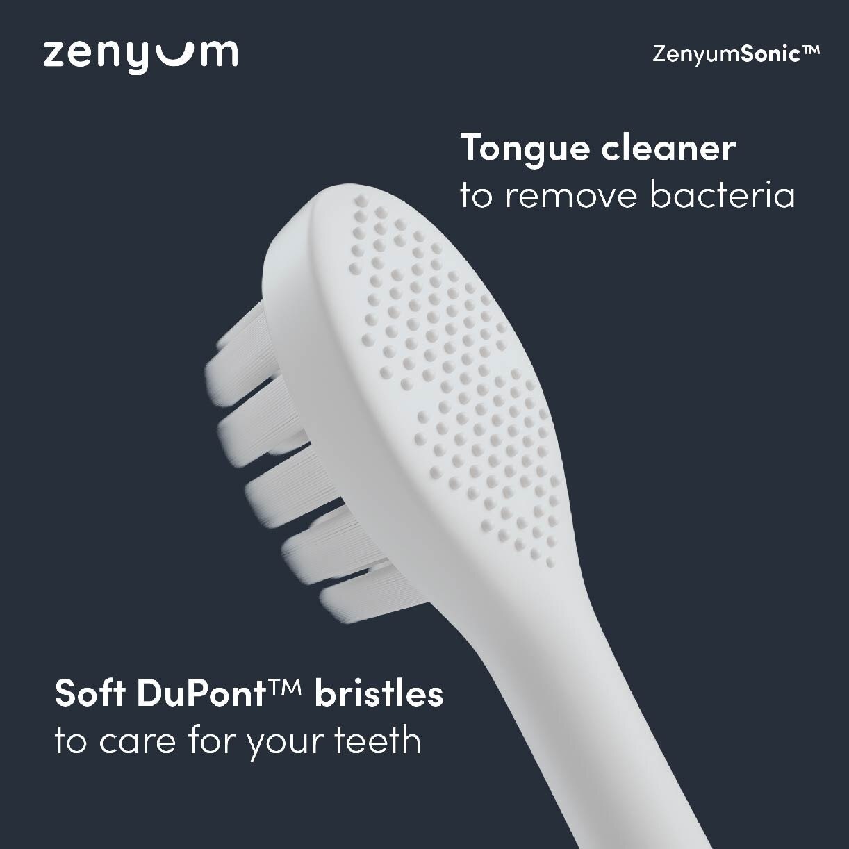 ZenyumSonic Electric Toothbrush Matte White 1s<BR>