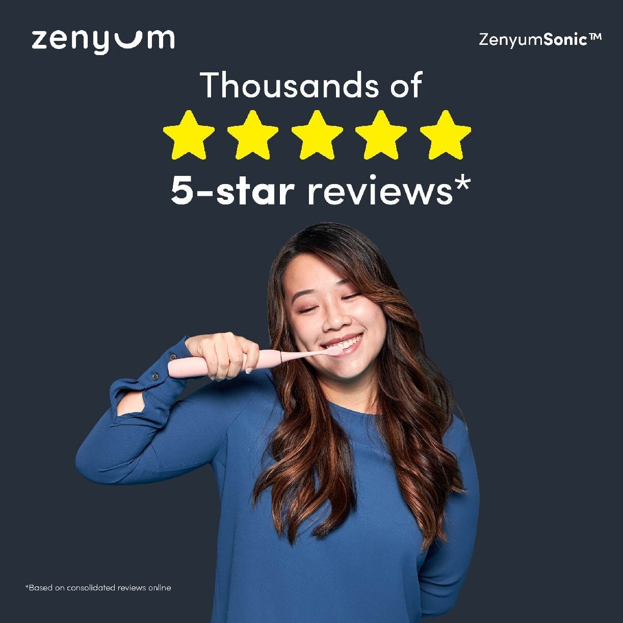 ZenyumSonic Electric Toothbrush Matte White 1s<BR>