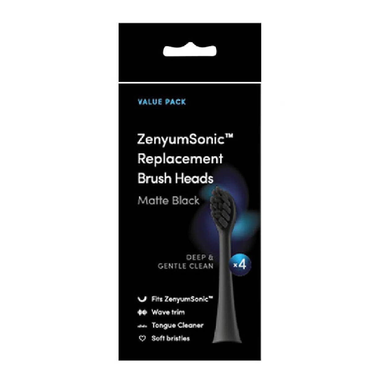 ZenyumSonic Brush Heads Matte Black 4s