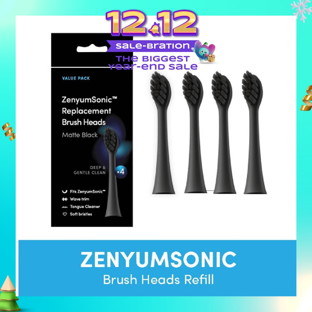 ZenyumSonic Brush Heads Matte Black 4s
