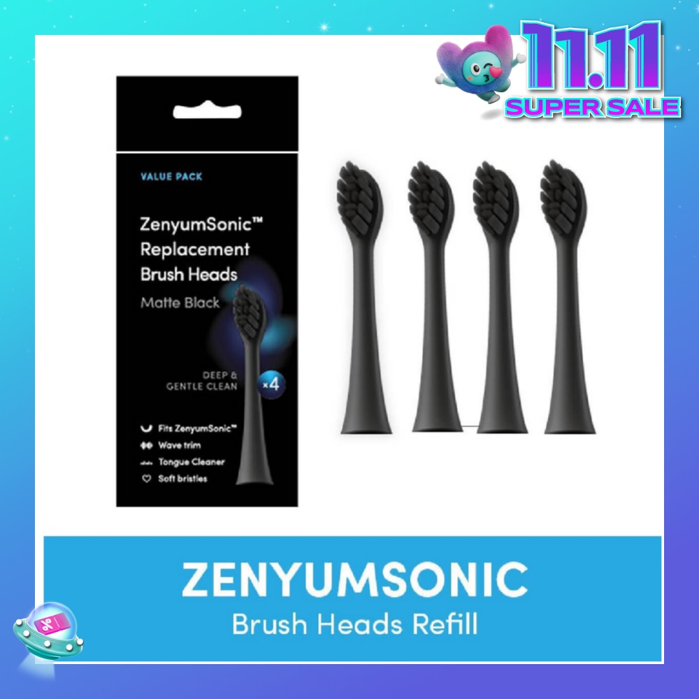 ZenyumSonic Brush Heads Matte Black 4s
